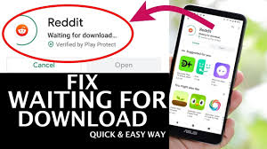 Solved Waiting For Download Error In Google Play Store Easy Way Youtube