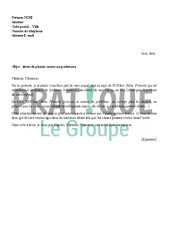 Notre nouveau système n'enlève rien au droit des femmes ni à celui. Lettre De Plainte Contre Un Professeur Pratique Fr
