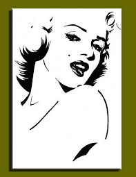 تعلم رسم مارلين مونرو خلال 6 خطوات. Abstract Modern Canvas Wall Black White Pop Art Decorative Marilyn Monroe Oil Painting On Canvas For Living Room Decoration Canvas Painting Clock Paintings Crosscanvas Painting Techniques Aliexpress