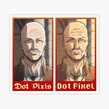 Dot Pixis Stickers Redbubble Dot pixis of the stationary gaurd. redbubble