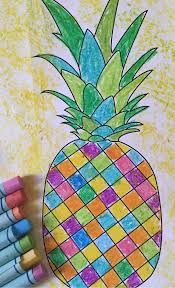 Pineapple Free Colouring Template For Kids Art For Kids Hawaii Crafts Pineapple Art