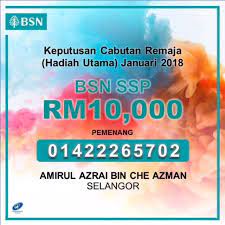 Pada 4 julai 2020 bsn telah mengumunkan pemenang cabutan bsn ssp sijil simpanan premium. Bsn Malaysia Keputusan Cabutan Bsn Ssp Januari 2018 Facebook