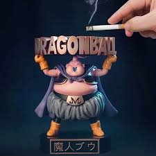 Majin buu is a unique villain in the dragon ball z series because while the likes of frieza and cell were purely evil, he still had a piece of goodness inside him. Bandai Anime Action Figures Dragon Ball Z Majin Buu Ashtray Pvc Toys Model Fat Boo Collectible Kids Doll Figma Juguetes Gift Action Figures Aliexpress