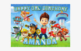 These diy paw patrol printables make a great paw patrol birthday party table set up ideas. Paw Patrol Paw Patrol Birthday Backgrounds 600x600 Png Download Pngkit