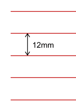 Vorlage liniertes papier mit korrekturrand zum ausdrucken / linienblatt zum unterlegen ausdrucken kostenlos : Linienpapier Ausdrucken