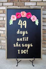All of the text in this template is editable in adobe reader except for the text on a curve, bridal shower, but an alternate option is included where all of the text is editable. Diy Wedding Day Countdown Chalkboard Sign With Cricut No 2 Pencil