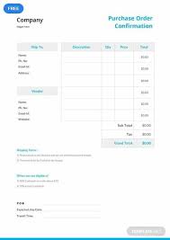 purchase order confirmation template free pdf word doc excel apple mac pages google docs numbers quote templates words gantt chart slides