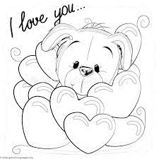 Find and save images from. Free Instant Download Valentine I Love You Puppy Coloring Pages Coloring Coloringbook Coloring Puppy Coloring Pages Bear Coloring Pages Love Coloring Pages