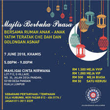 Majlis berbuka puasa (no anak yatim) tarikh : Majlis Berbuka Kuala Lumpur Malay Chamber Of Commerce Facebook