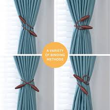 They also allow a decent amount of light and ensure. Niceec 2 Pieces Curtain Tiebacks Random Modelling Curtain Holdbacks Creative Window Drape Twist Tie Backs Decorative Draperies Holdbacks For Various Styles Of Curtains Brown Holdbacks Home Urbytus Com