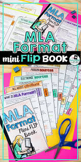Mla Format Student Reference Guide Mini Flip Book Mla Format High School English Lessons