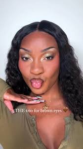 Calling all my brown-eyed besties. 🗣️🤎 @glambymykaila showing y'all why  our NEW Super Shock Shadow Trio Kit in Matcha & Mochi pairs perfectly with  brown eyes. 🍵 Shop all THREE new Super