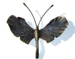 Forged Iron Butterfly Sculpture 15 Wide Blacksmith Art Butterfly Art Butterfly Decoration Butterfly Wall Art Metal Art Iron Art Sculpture Metal Et Sculpture