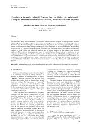 Johor bahru travel forum johor bahru photos johor bahru map johor bahru travel guide. Pdf Examining A Successful Industrial Training Program Model Inter Relationship Among The Three Main Stakeholders Students University And Host Companies