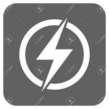 A dwg filete is mostrando in frente view. Cone De Glifo De Eletricidade Estilo De Imagem E Um Simbolo De Icone Plana Em Um Botao Quadrado Arredondado Branco E Prata Cores Cinza Fotos Retratos Imagenes Y Fotografia De Archivo Libres