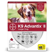 Bayer K9 Advantix Ii For Large Dogs 21 55 Pounds Flea Tick