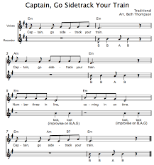 Captain Go Sidetrack Your Train Beth S Notes Recorder Songs Orff Songs Music Notes