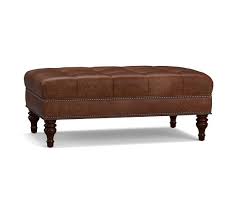 Rated 5 out of 5 stars. Martin Tufted Leather Ottoman Pottery Barn