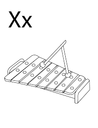 X is for xylophone printable coloring page, free to download and print. Xylophone Coloring Page Coloring Home