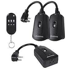 A tough, durable remote control garden light switch ideal for use in farms, garages, gardens and halloween/christmas lights. Buy Dewenwils Outdoor Indoor Wireless Remote Control Outlet Kit Waterproof Electrical Plug In Remote Light Switch Separately Controlled 3 Pack Receivers 100 Feet Rf Signal Ul Listed Black Online In Indonesia B07crkwyd7