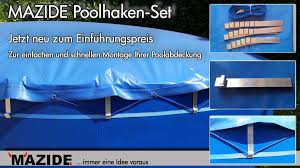 Mazide Poolhaken Set Innovative Losung Zur Befestigung Von Schwimmbadabdeckungen Poolabdeckung Pool Schwimmbadabdeckungen