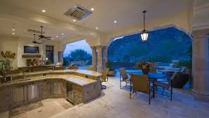 luxurious outdoor kitchen