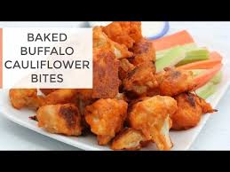 Baked Buffalo Cauliflower Bites Recipe Healthy Super Bowl Recipe Youtube