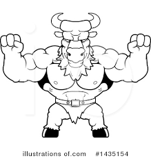 Free printable minotaur coloring pages. Minotaur Clipart 1239254 Illustration By Cory Thoman