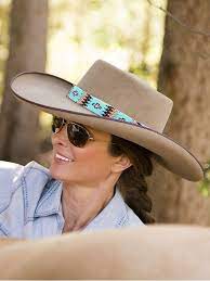 Seafoam Beaded Hat Band Women Hats Fashion Cowboy Hat Bands