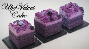 In a medium bowl, combine the flour, baking soda, baking powder, cocoa powder and salt. Ube Velvet Cake Purple Velvet Cake Easy Recipe Youtube Purple Velvet Cakes Ube Chiffon Cake Recipe Velvet Cake Recipes