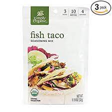 You can even use it to season chicken or fish or to spice up a roasted vegetable. Amazon Com Simply Organic Fish Taco Seasoning Certified Organic 1 13 Oz Pack Of 3 Grocery Gourmet Food