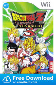 Download Dragon Ball Z Budokai Tenkaichi 3 Nintendo Wii Wii Isos Rom Dragon Ball Z Dragon Ball Dbz Games