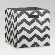 Get 5% in rewards with club o! 13 Fabric Cube Storage Bin Chevron Gray Threshold Target