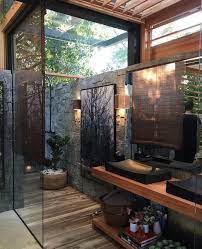Mermaid tiles & picture windows. Top 33 Extraordinary Outdoor Bathroom Designs For Relax And Enjoyable Bathing Ideas Http Creative Bathroom Design Bathroom Design Inspiration Outdoor Bathrooms