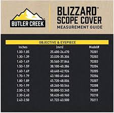 Butler Creek Blizzard See Thru Scope Cover Size 7 1 80 To 1 89 Inch