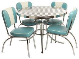 1950 turquoise kitchen warehouse west side set aqua white. Chubbie Checker 1950 S Round Retro Dinette Set Contemporary Dining Sets By Totally Kids Fun Furniture Toys Houzz