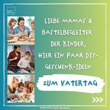 This public holiday is a day off work for everybody, and a chance for men to act like boys. Vatertag Diy Geschenkideen Porta Familia