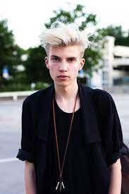 Men And Women Hairstyles Ice Blonde Hair Blonde Hair Boy Mens Hair Colour