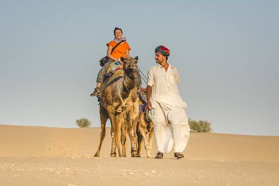 Image result for jaisalmer camel safari in traditional style"