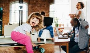 Today i'm just missing my children satan: Working From Home With Children How To Work From Home With Kids Express Co Uk