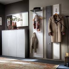 Wandgarderobe garderobe weiß hund brille krawatte modern flur. Wittenbreder Garderobe In Kastanie Graphit Glas Weiss Hochglanz