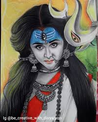 Wishing you all a happy Navaratri. May Maa Durga bless you all. My latest  mixed media artwork