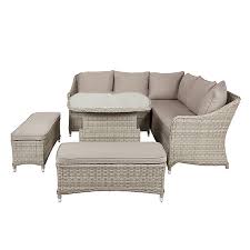 Tectake rattan day bed sun lounger recliner garden furniture black | garden rattan furniture. Hamilton Rattan Effect 6 Seater Coffee Set Diy At B Q