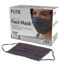 Fltr General Use Face Mask 75 Black Disposable Masks Costco