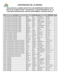 UNIVERSIDAD DE LA SIERRA