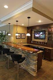 It's seamlessly easy to make and the woodworking process is super easy for even a beginner to work with. Art Downstairs Bar Ideas For The Home Bars For Home Home House