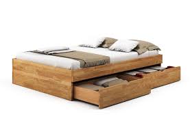 Bett Eiche Budapest Massivholz Pv 140 X 200 Cm 2 Schubkasten Einseitig Nein Bett Massivholz Bett Und Massivholzbett