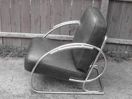 Vintage Art Deco Chrome Frame Lounge Chair Weber Bach Hoffman Era 1930 S Vintage Art Deco Art Deco Fashion Art Deco