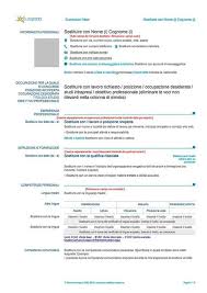 Facebook , twitter , yahoo! Cv Europass Ufficiale Da Scaricare In Word Cv Europeo In 2021 Cv Words Cv Template Word Cv Template