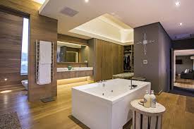 The bathroom also features a caesarstone vanity and undermount sinks by kohler; Kumpulan Ilmu Dan Pengetahuan Penting Modern Home Bathroom Design